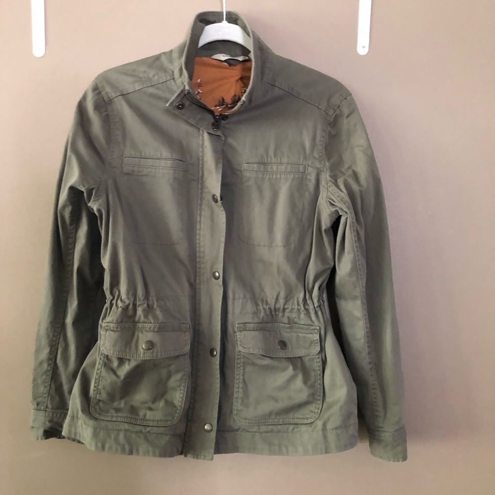 L.L. Bean green lined utility jacket size xs